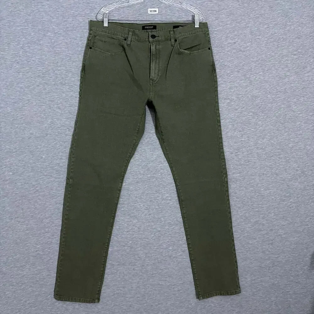 Huckleberry Proof Men's Size 36x34 Green Canvas Slim Fit Rover Pants Durable